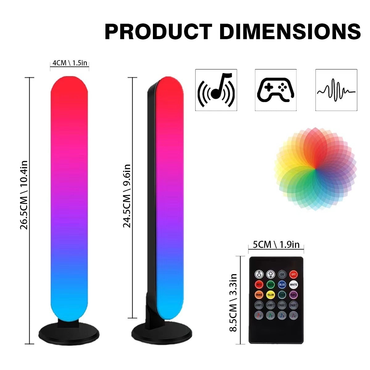 LED Desktop Ambience Light RGB Music Bluetooth Ambience Light