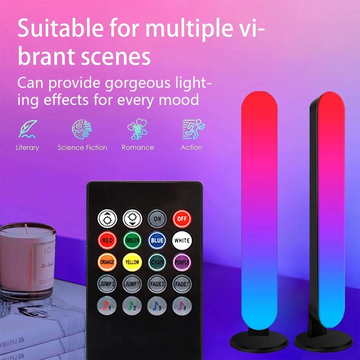 LED Desktop Ambience Light RGB Music Bluetooth Ambience Light